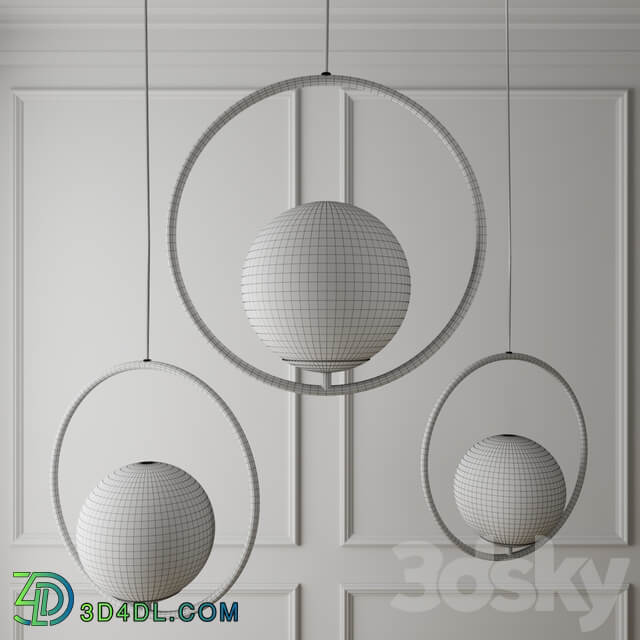 Pedant lamp ring Pendant light 3D Models