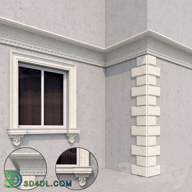 facade classic style 2 3D Models