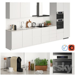 Kitchen Ikea Metod Voxtorp Glossy White 