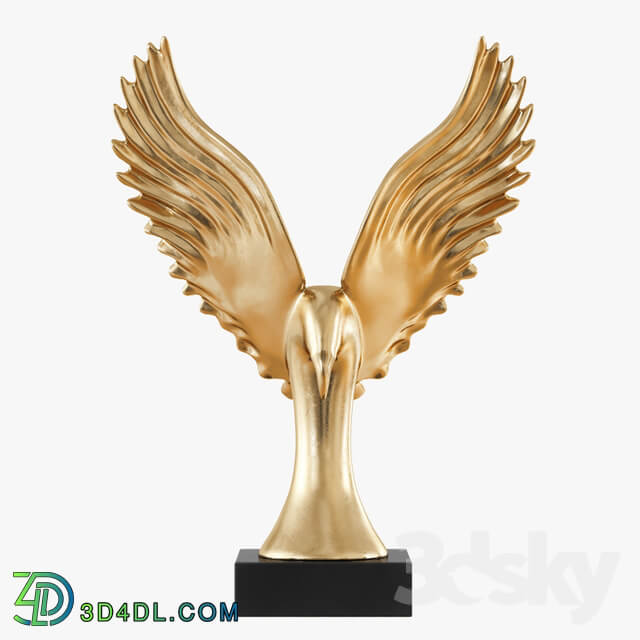 Other decorative objects Figurine Gold Eagle Wing