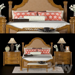 Bed LEXINGTON HOME BRANDS ISLAND ESTATE BY TOMMY BAHAMA HOME ROUND HILL BED 