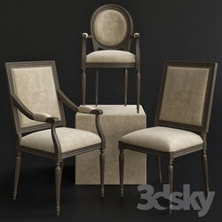Restoration Hardware Classic Upholstered Chairs 