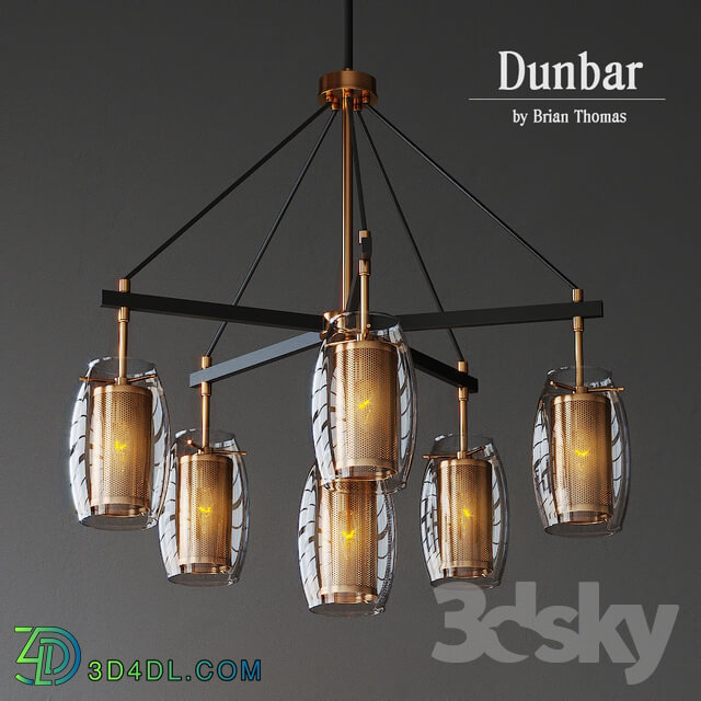 Dunbar 6 Light Chandelier Savoy house Pendant light 3D Models