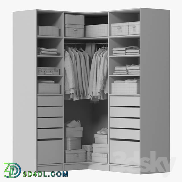 Wardrobe Display cabinets Wardrobe with Clothes