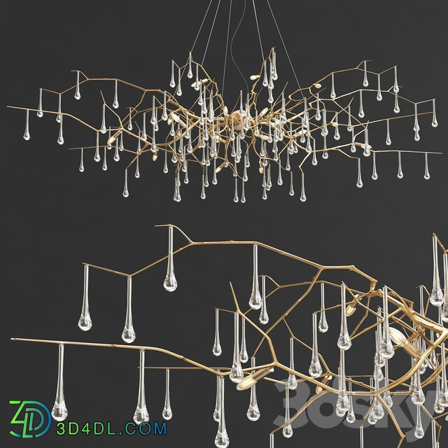 Bijout Chandelier by Serip Lighting Pendant light 3D Models