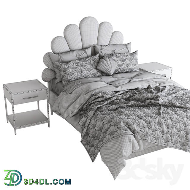 Bed The Emily Meritt Shell Upholstered Bed