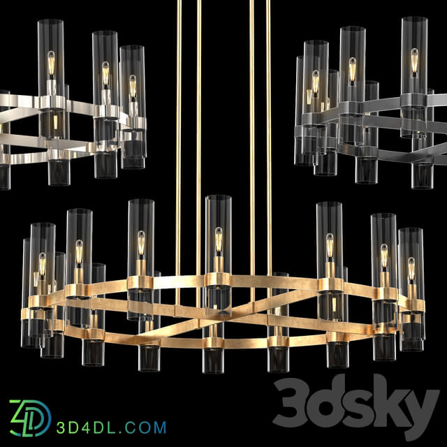 RAVELLE ROUND CHANDELIER 48 Pendant light 3D Models