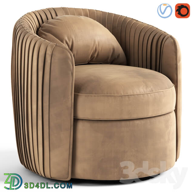 Fantasia Indigo Swivel Armchair