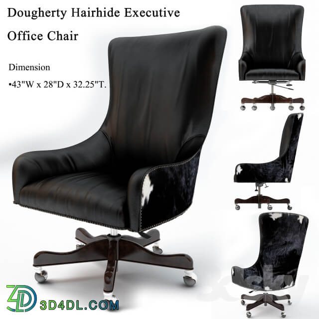 Brindle Dougherty Hairhide Executive Office Chair Working chair