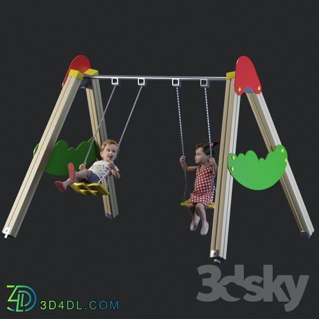 Children on the swing