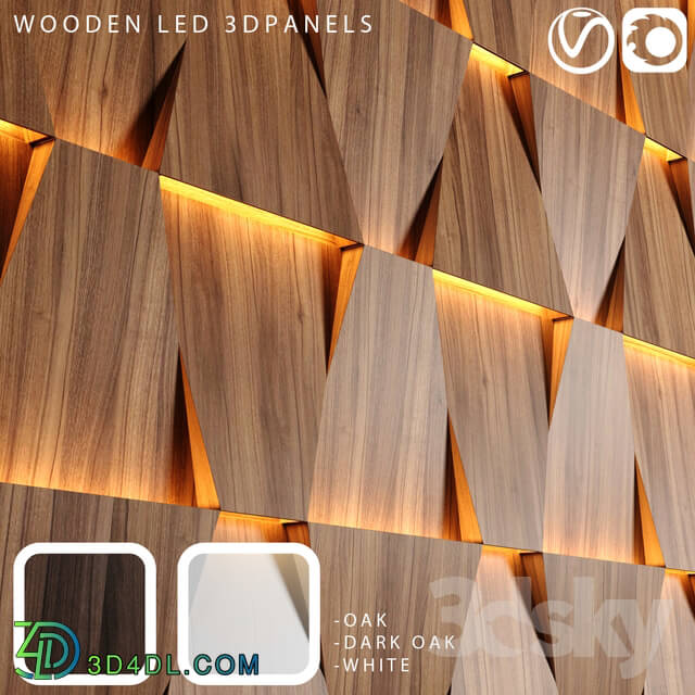 Other decorative objects Wooden led panels