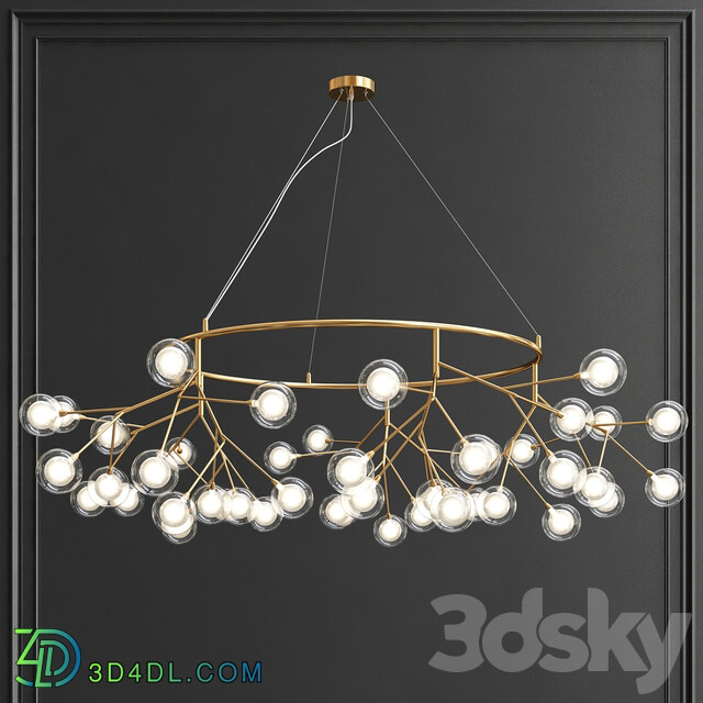 Collection of Double Glazed Lampshades Pendant light 3D Models