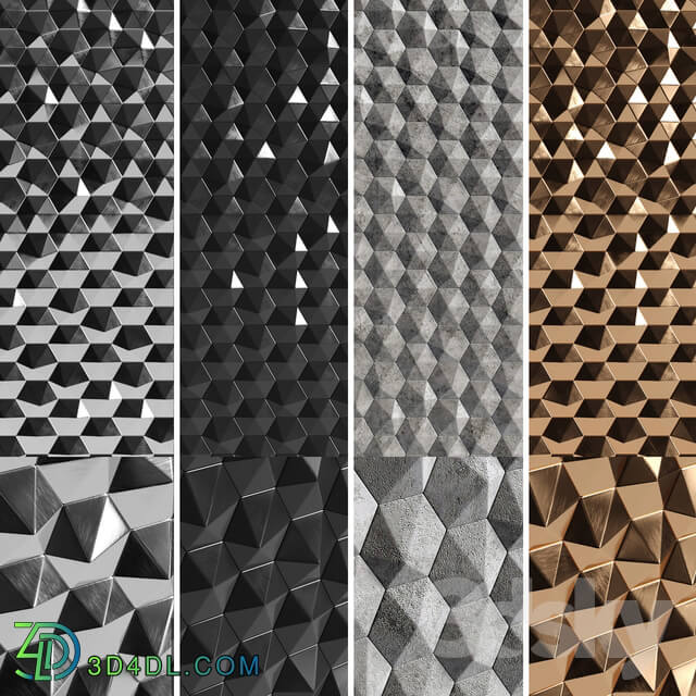 3D panels Hexagons