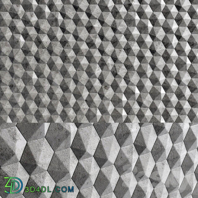 3D panels Hexagons