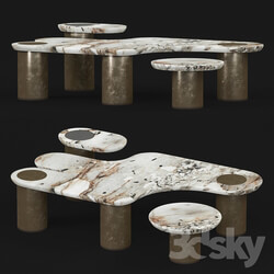 Apparatus Interlude marble table 