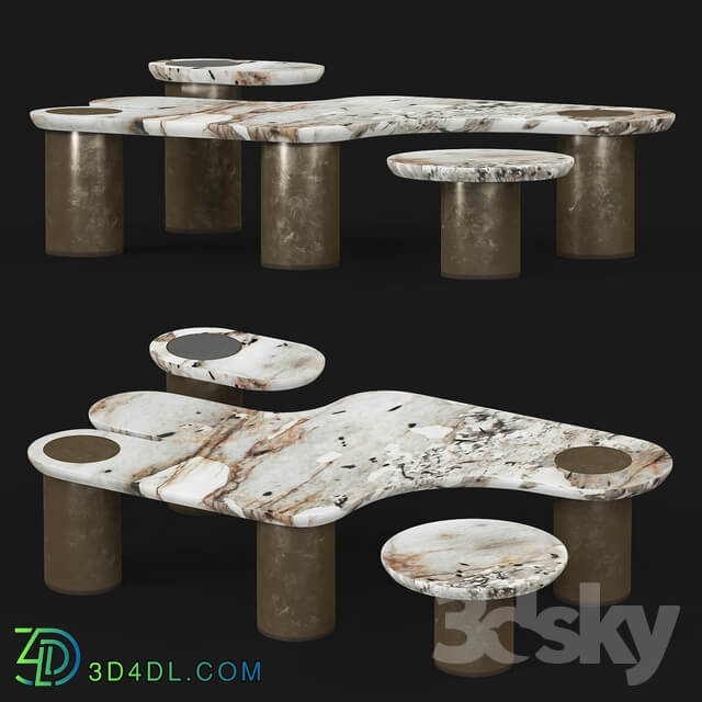 Apparatus Interlude marble table
