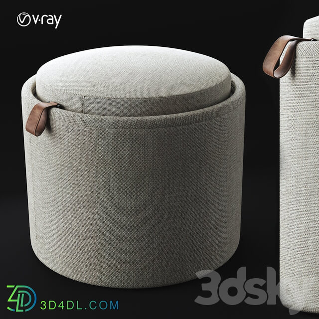 PILL Fabric pouf