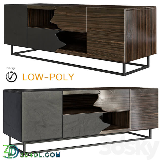 Sideboard Chest of drawer TV Stands Bellini Modern Living low poly 