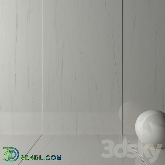 Wall tiles 345 Bianco Dolomite 3D Models