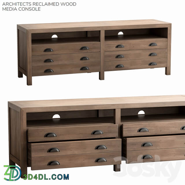 Sideboard Chest of drawer Pottery barn ARCHITECTS RECLAIMED WOOD MEDIA CONSOLE