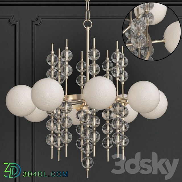 Luxury Modern Chandelier Pendant light 3D Models