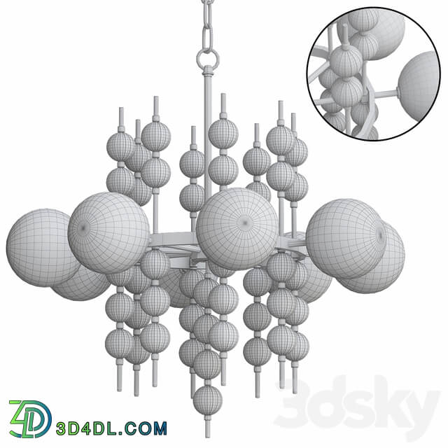 Luxury Modern Chandelier Pendant light 3D Models