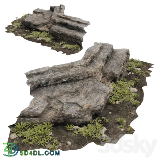 Stone L02 Composite Model 3D Models