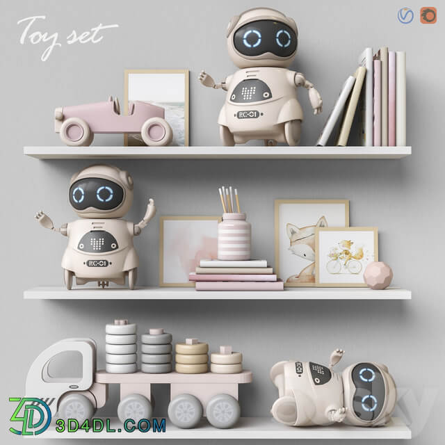 Toys and furniture set 61 Miscellaneous 3D Models