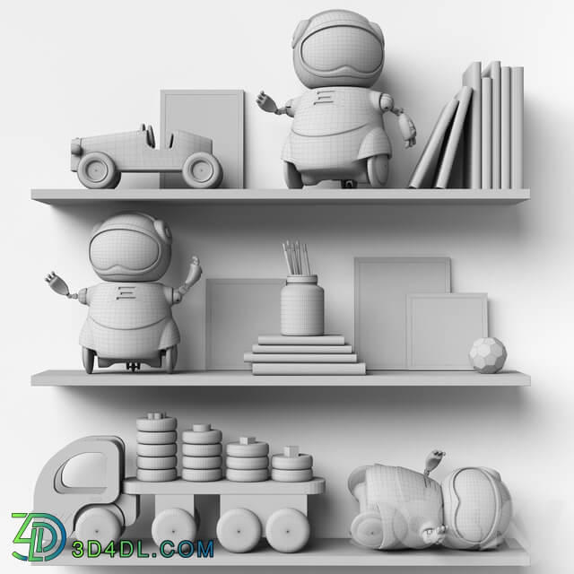 Toys and furniture set 61 Miscellaneous 3D Models