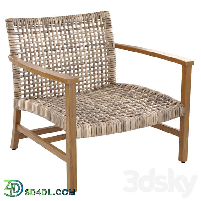 Isola Lounge Chair in Natural Finish