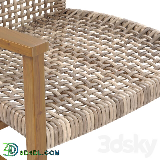 Isola Lounge Chair in Natural Finish