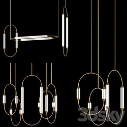 Giopato Coombes Cirque Chandelier set Pendant light 3D Models 