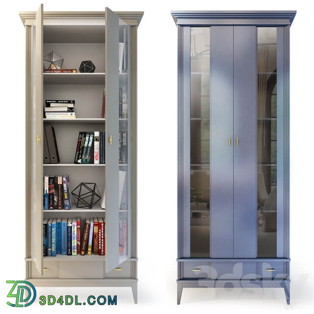 Wardrobe Display cabinets Bookcase two door Manhattan. Bookcase