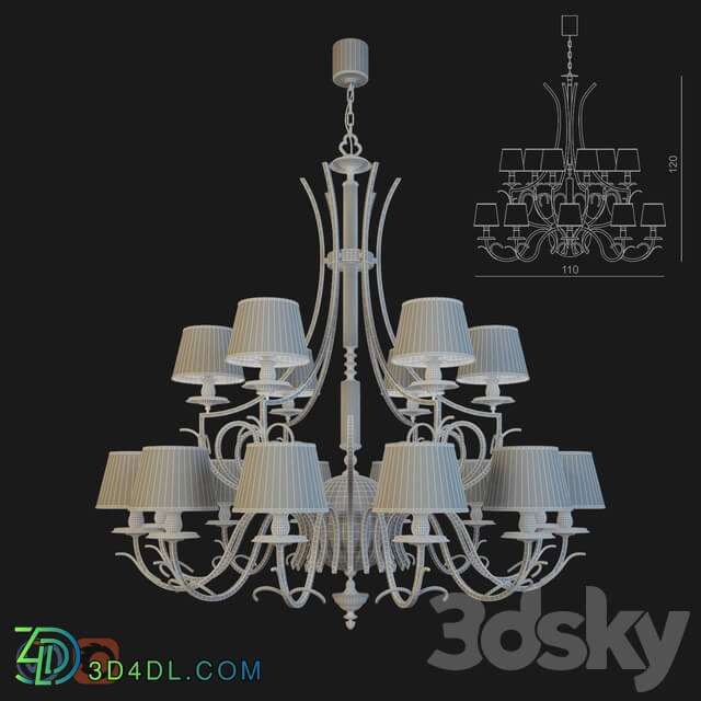 Visionnaire chandelier thalita Pendant light 3D Models