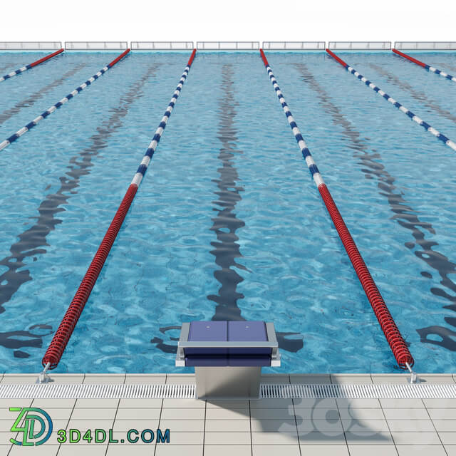 Olympic size competition swimming pool