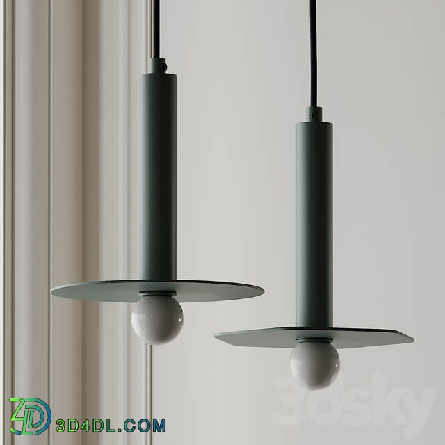 Forest Green Pendant by Fild Pendant light 3D Models