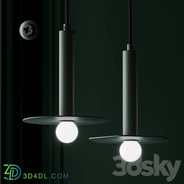 Forest Green Pendant by Fild Pendant light 3D Models