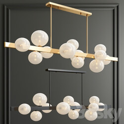 Hudson Valley Hinsdale Linear Suspension Pendant light 3D Models 