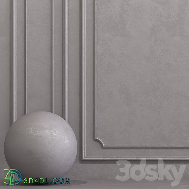 Stone Decorative plaster with molding 15