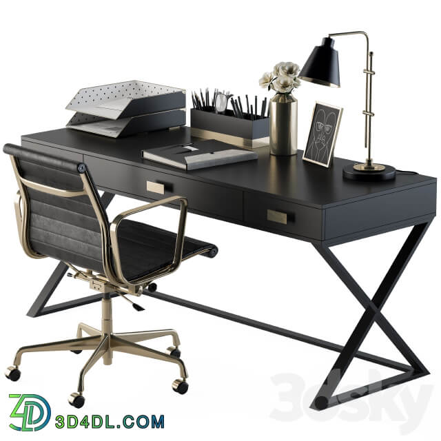 Office Black Gold Design