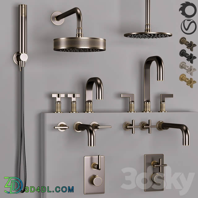 Gessi bathroom inciso faucet set 1