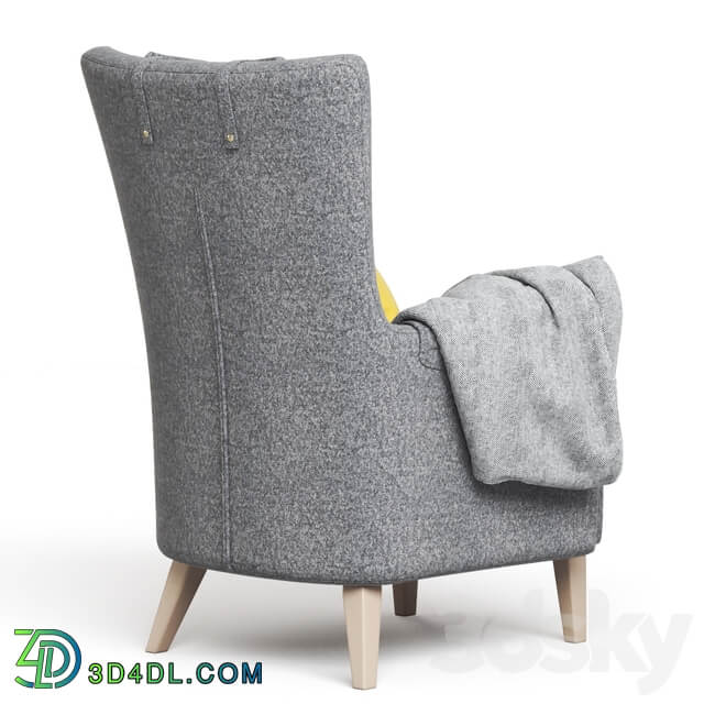 Dark Gray Armchair OMTANKSAM IKEA