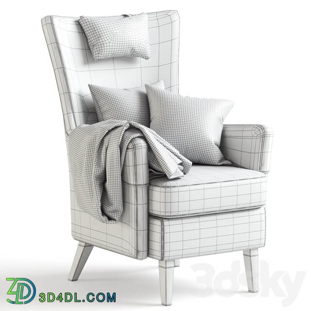 Dark Gray Armchair OMTANKSAM IKEA