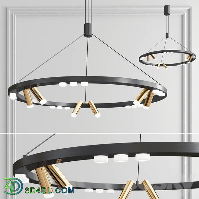 Brand Odeon Superloop Chandelier 3 type Pendant light 3D Models