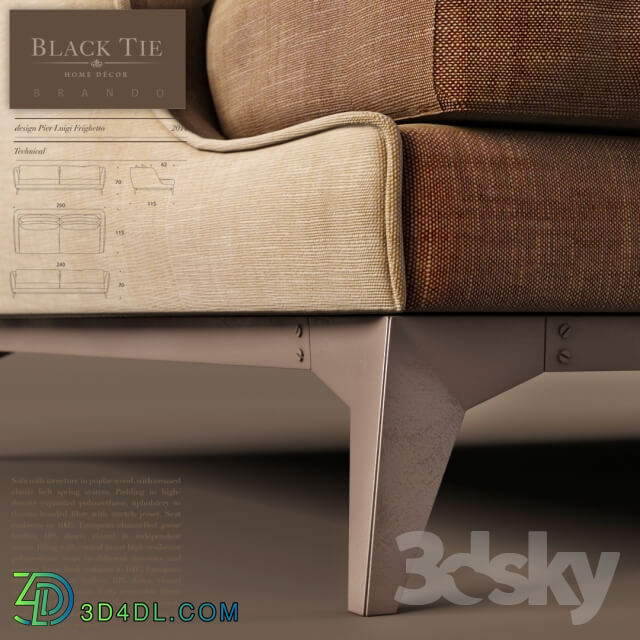 Brando sofa by Black Tie