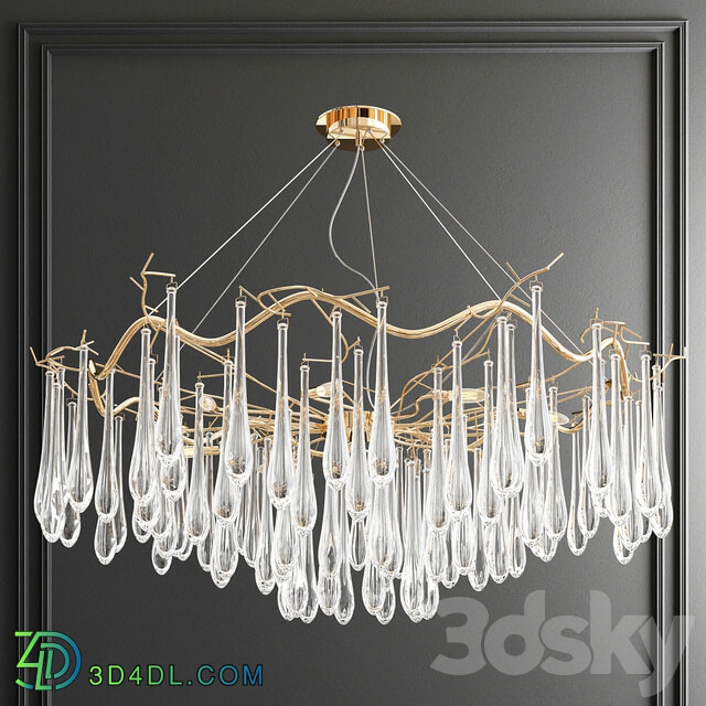 Four Exclusive Chandelier Collection 72 Pendant light 3D Models