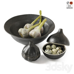 Kitchen decor set Other kitchen accessories 3D Models 