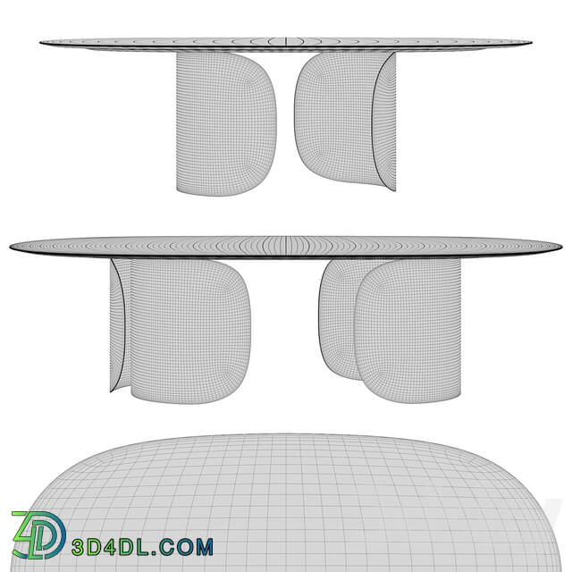 Opera OSCAR ovale Dining Table set