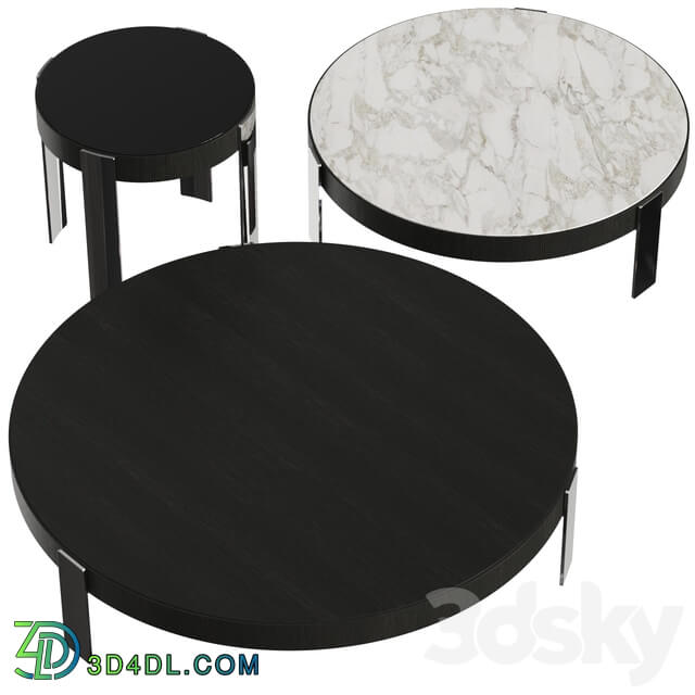 Minotti Mattia Round Coffee Tables