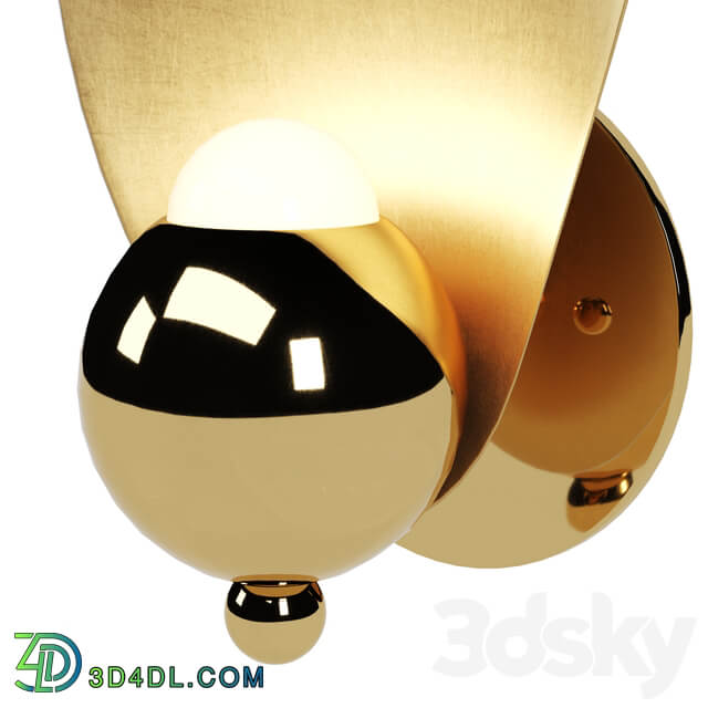 Sconce LAVRA Wall Lamp Gold Mocha